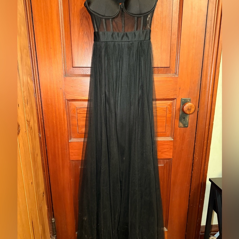 Windsor Black Sheer Maxi Dress